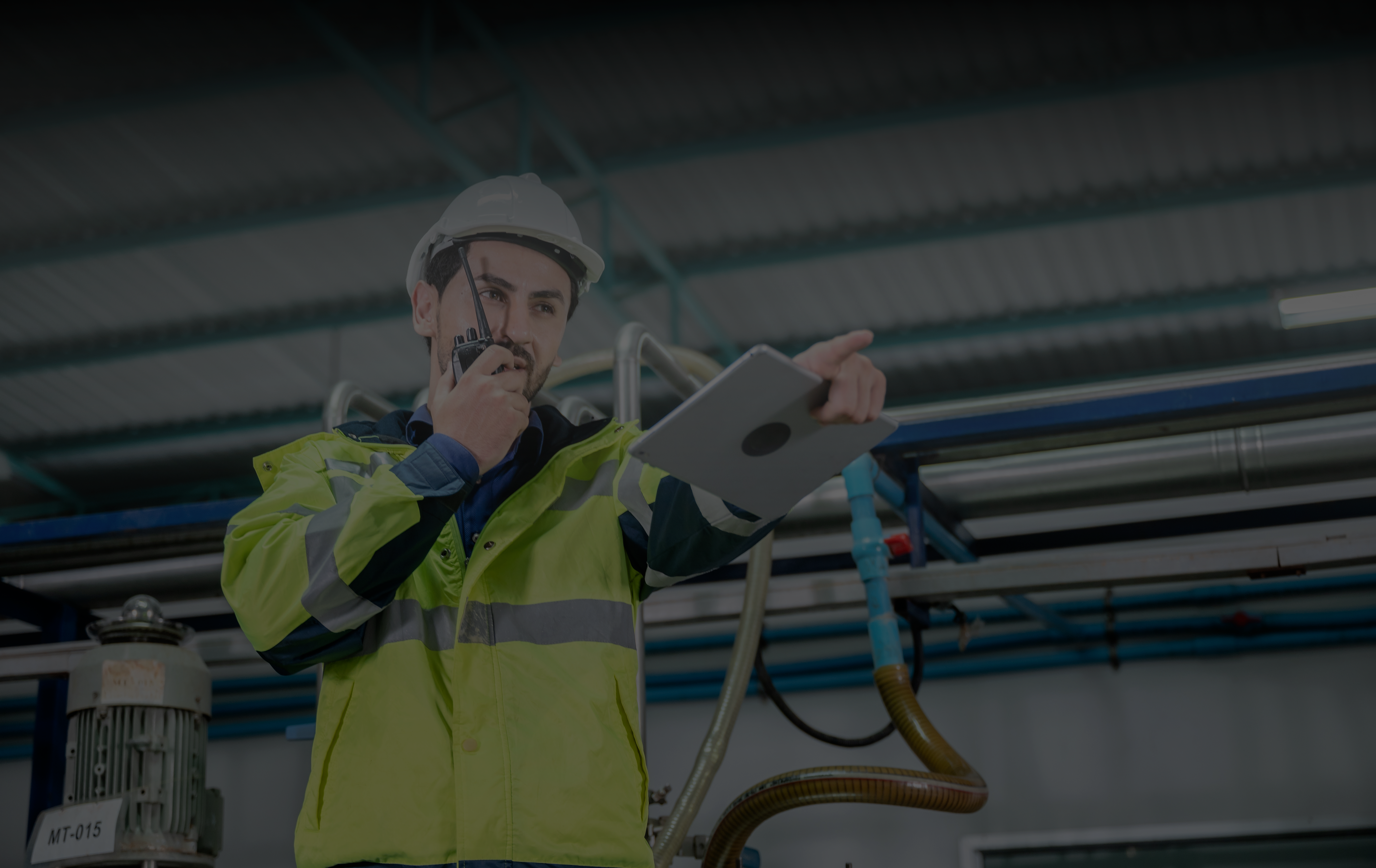 Construction professionals using software